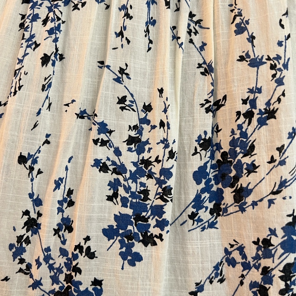 THE GREAT. The Hideaway Floral Tiered Midi Dress Size 1 Small - Picture 8 of 11